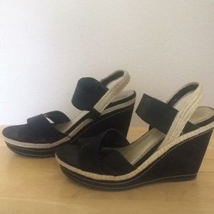 Black Wedge Shoes